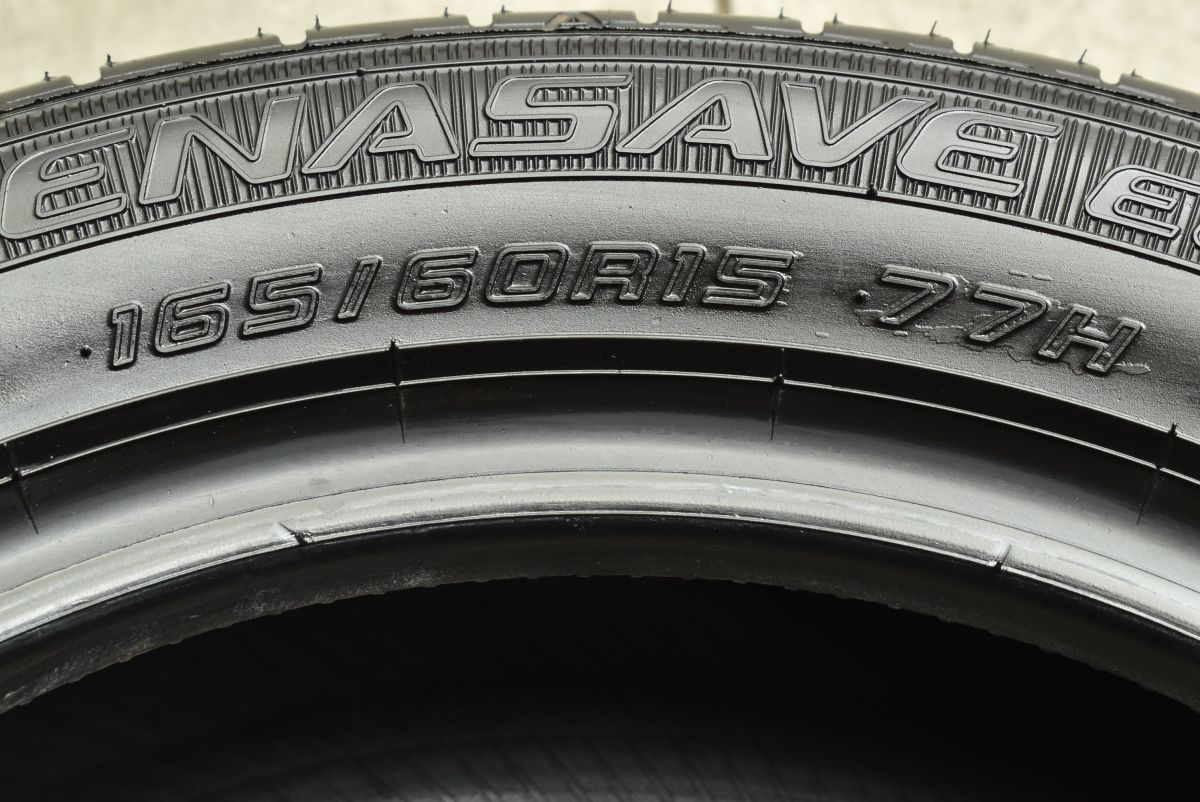 ぢ*え様 デリカミニ　エナセーブEC300+ 165/60R15 タイヤホイール 2024年製 バリ溝】ダンロップ エナセーブ EC300+ 165/60R15 4本