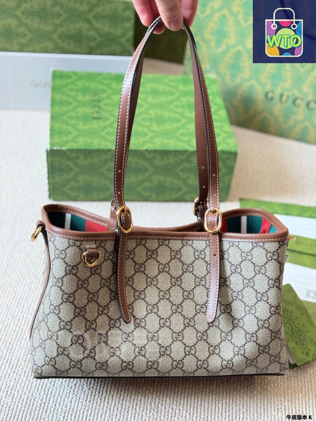 今日特価】Gucci Emblem ニューアイテム ショッピングバッグ