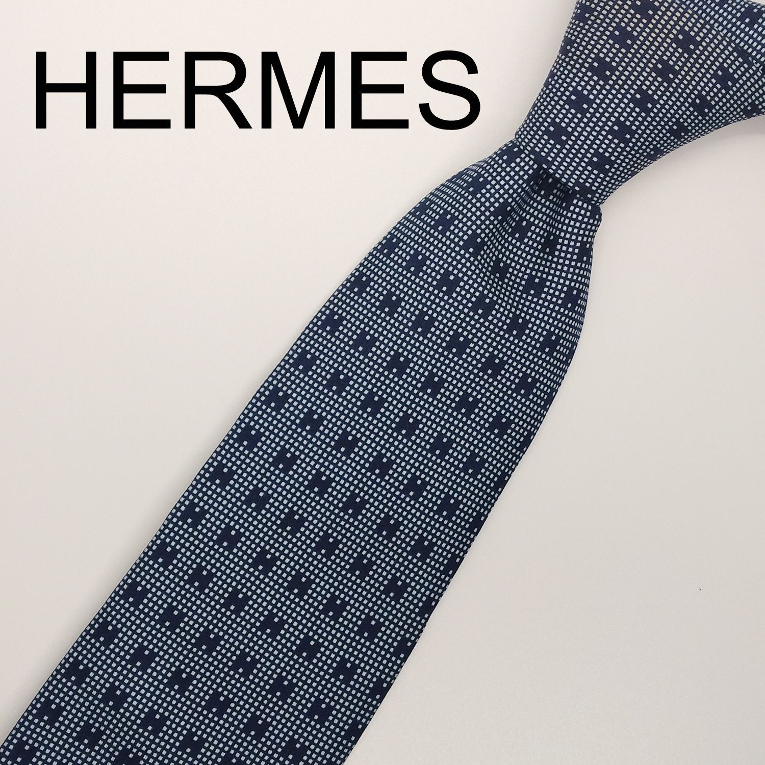 美品:sparkles: エルメス HERMES ネクタイ ハイブランド フランス製