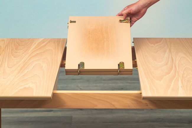 アウトレット 伸長式ダイニングテーブル幅150 190cm 無垢材 食堂テーブル 526 MARWIL-DEMENAGEMENTS_CH