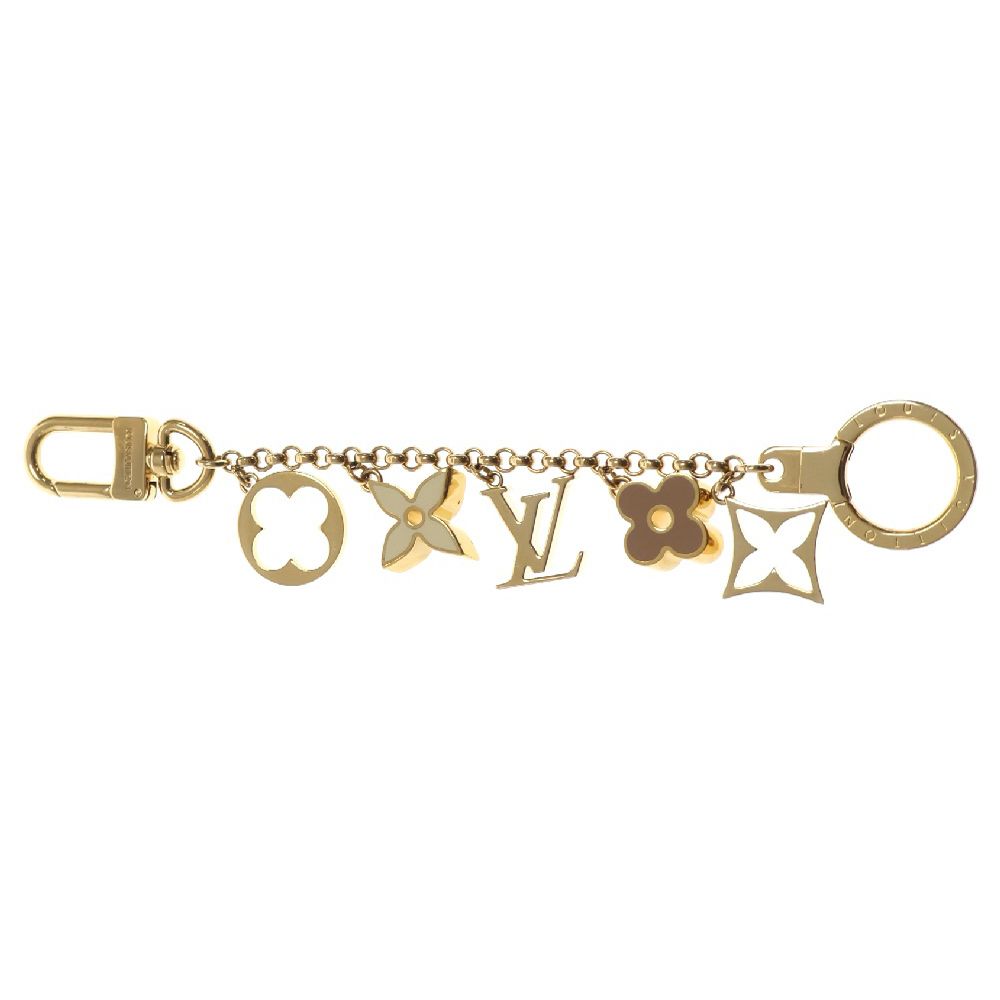 LOUIS VUITTON (ルイヴィトン) バッグチャーム チェーン フルール ドゥ