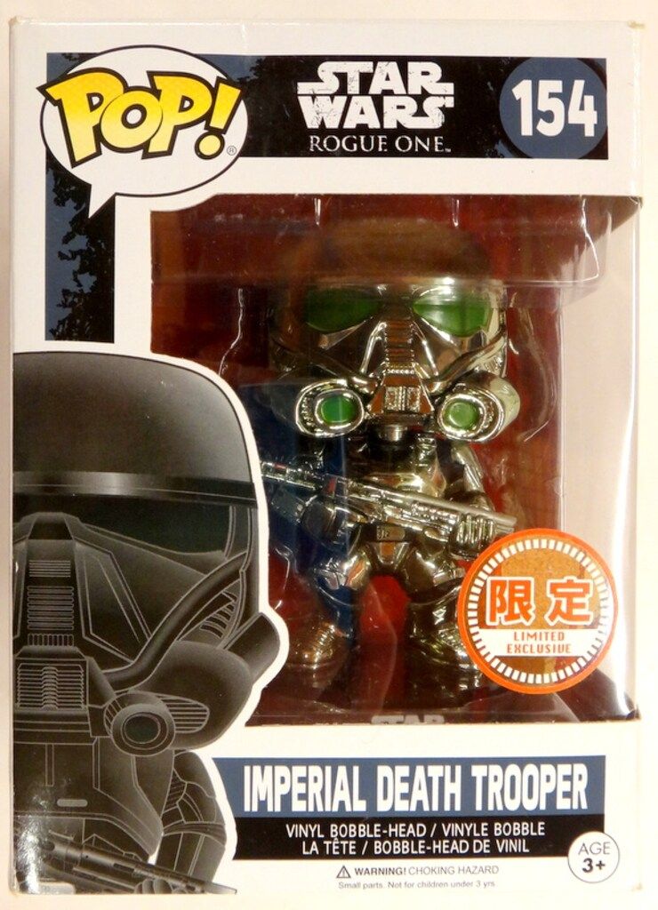 FunkoPop！154 IMPERIAL DEATH TROOPER 限定品 Rogue One ? Imperial Death Trooper (Chrome) Walmart