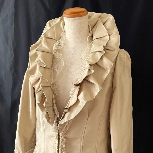 anc インポートロッサ import Rossa ジャケット 44 ベージュ フリル