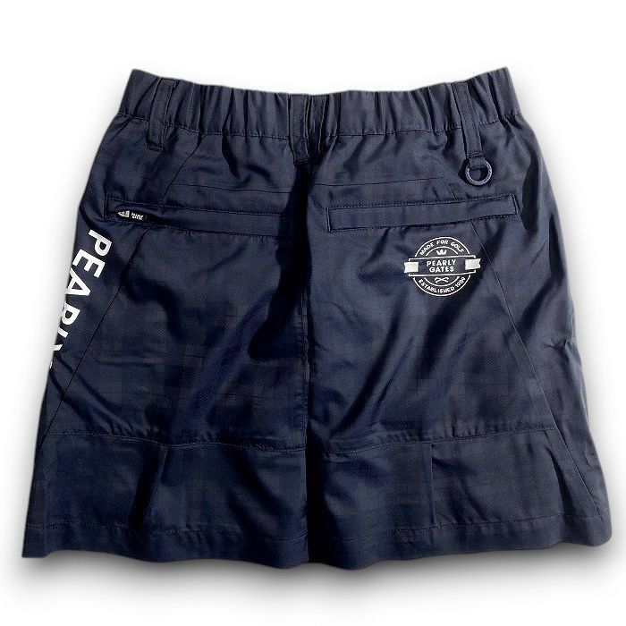 パーリーゲイツ ゴルフ 透湿防水×保温×制電 タフレックス 吸光熱変換Thermotron シャドーチェック柄 ストレッチ ミニ スカート ゴルフウェア レディース 055-2234092 定価2.7万 ネイビーブラック 030 51021w09 LLC-HASEGAWATOSO_COM