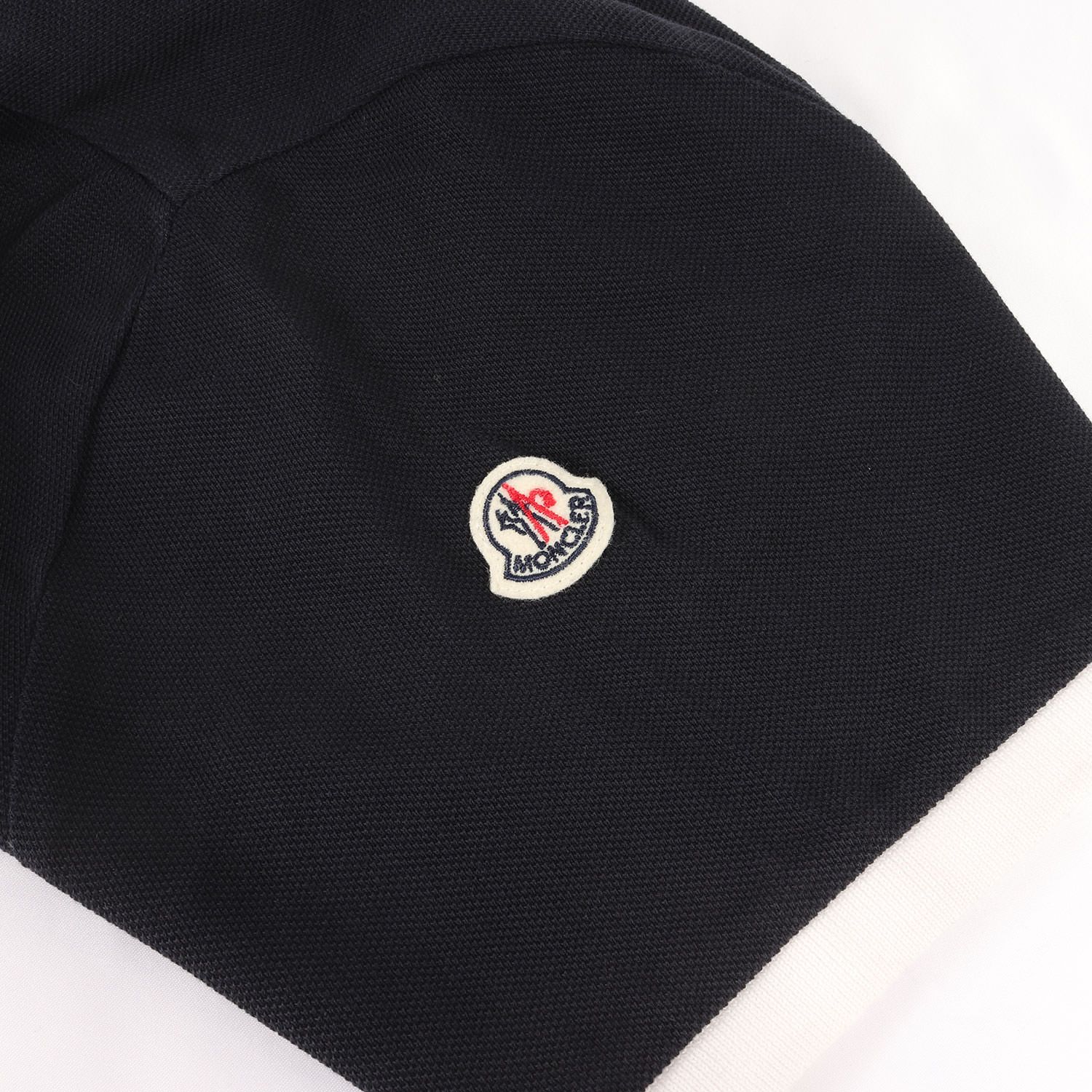 MONCLER モンクレール　 鹿子ポロシャツ　紺色　M モンクレール MONCLER ポロシャツ トップス レディース ネイビー