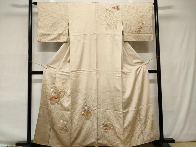 平和屋着物○訪問着 ろうけつ染 樹林文 暈し染め 金銀彩