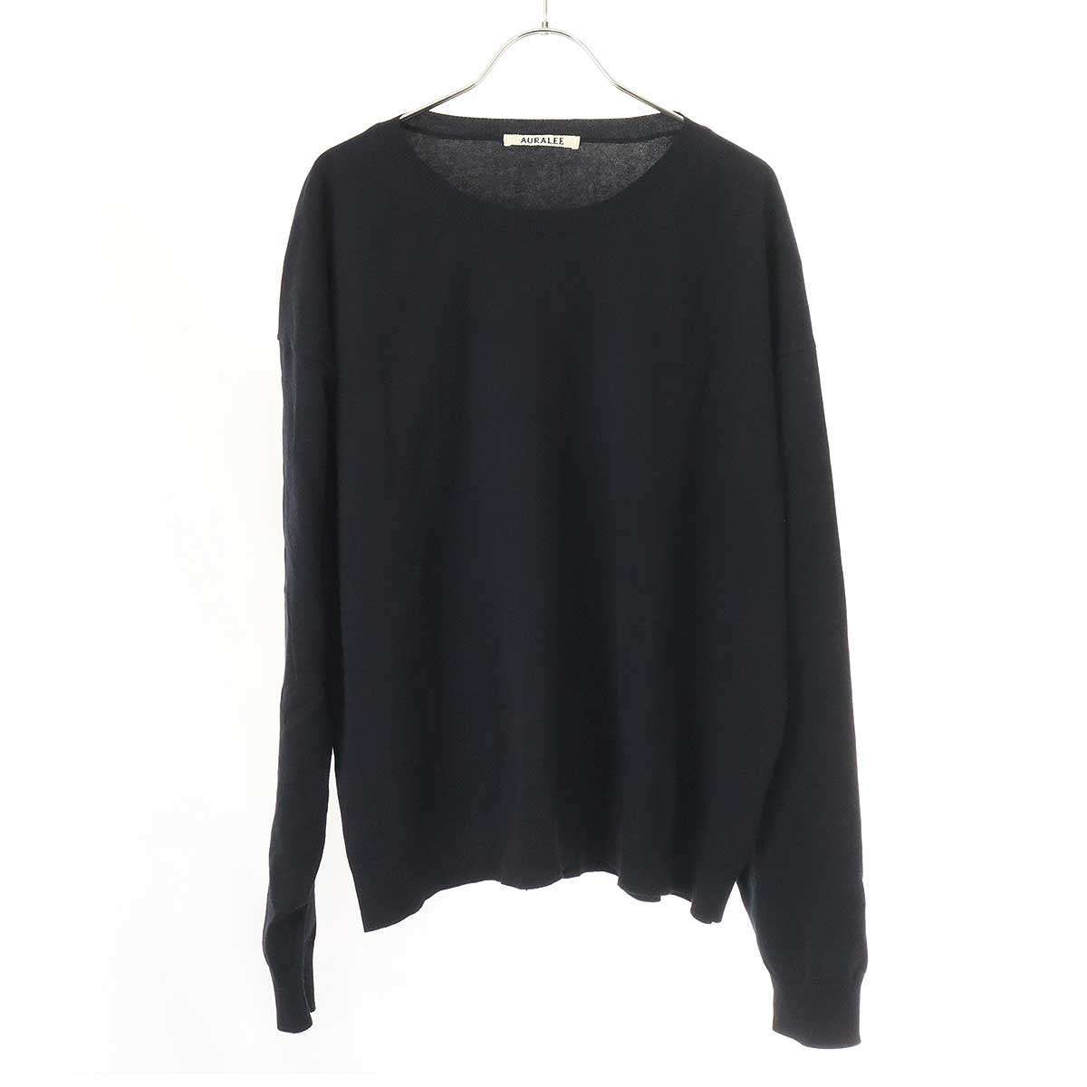 AURALEE オーラリー 23SS SUPER HIGH GAUGE COTTON KNIT P/O コットン 