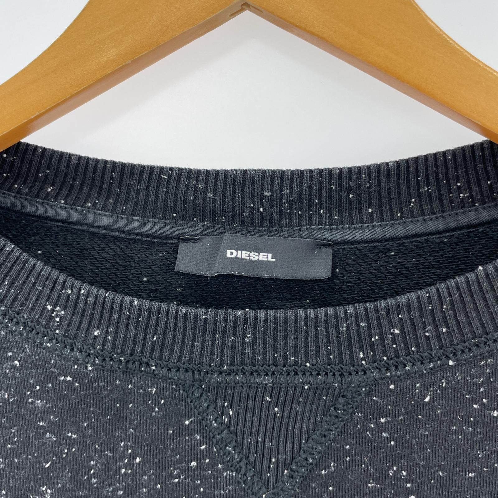 極美品✨ DIESEL ディーゼル メッシュ ブラック スウェット DIESEL(ディーゼル) メッシュ切り替えスウェット ブラック