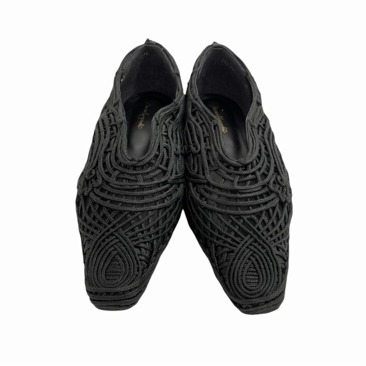 Mame Kurogouchi コード刺繍パンプス黒24.5cm