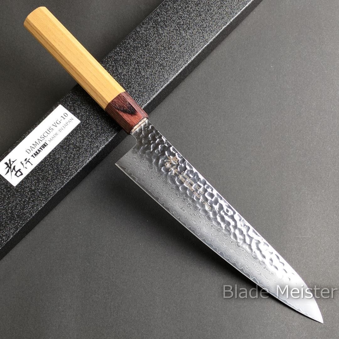 堺孝行 V金10号ダマスカス33層鎚目 和式牛刀 (21cm) 210mm 包丁  