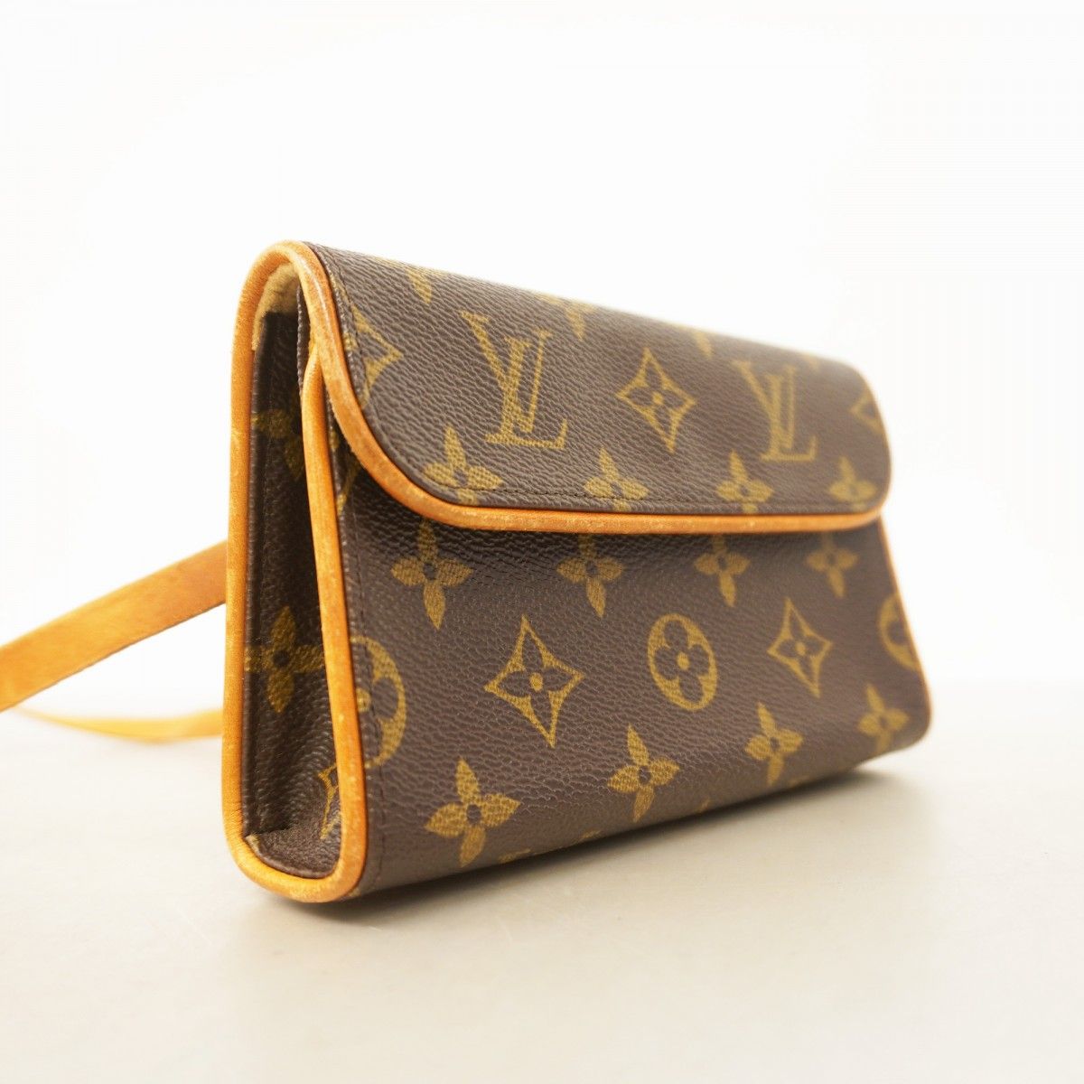 5id4566 ルイヴィトン ウエストバッグ モノグラム ポシェットフロランティーヌ M51855 ブラウン レディース