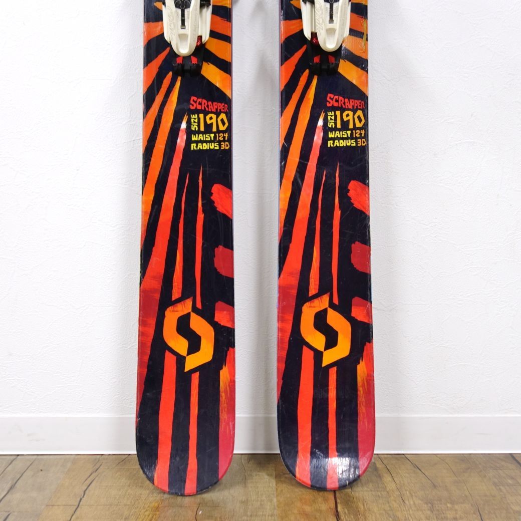 SCOTT - スコット SCOTT SCRAPPER スクラッパー 190cm ビンディング MARKER DUKE16 ツアー ツーリング バックカントリー BC 山スキー アウトドア スコット SCOTT SCRAPPER スクラッパー 190cm ビンディング