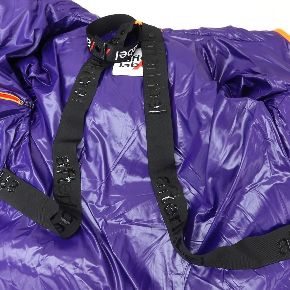 中古】アフターラベル afterlabel ナイロン フーデッド ダウン