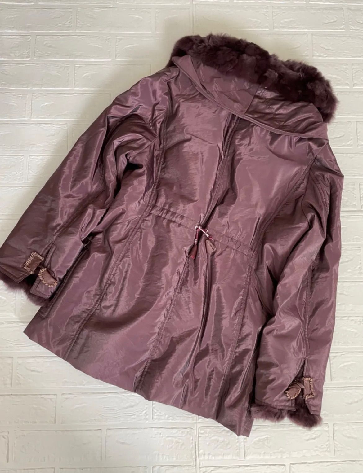 超特価セール バルマンのショートジャケット 毛皮部分は本革レッキス M