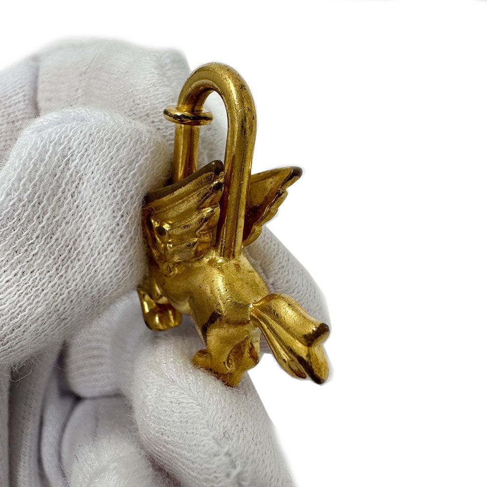 HERMES エルメス チャーム ペガサス ゴールド バッグチャーム カデナ