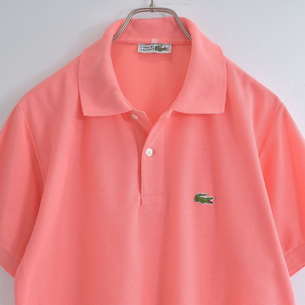 70s～ フランス製 CHEMISE LACOSTE ラコステ 鹿の子ポロシャツ