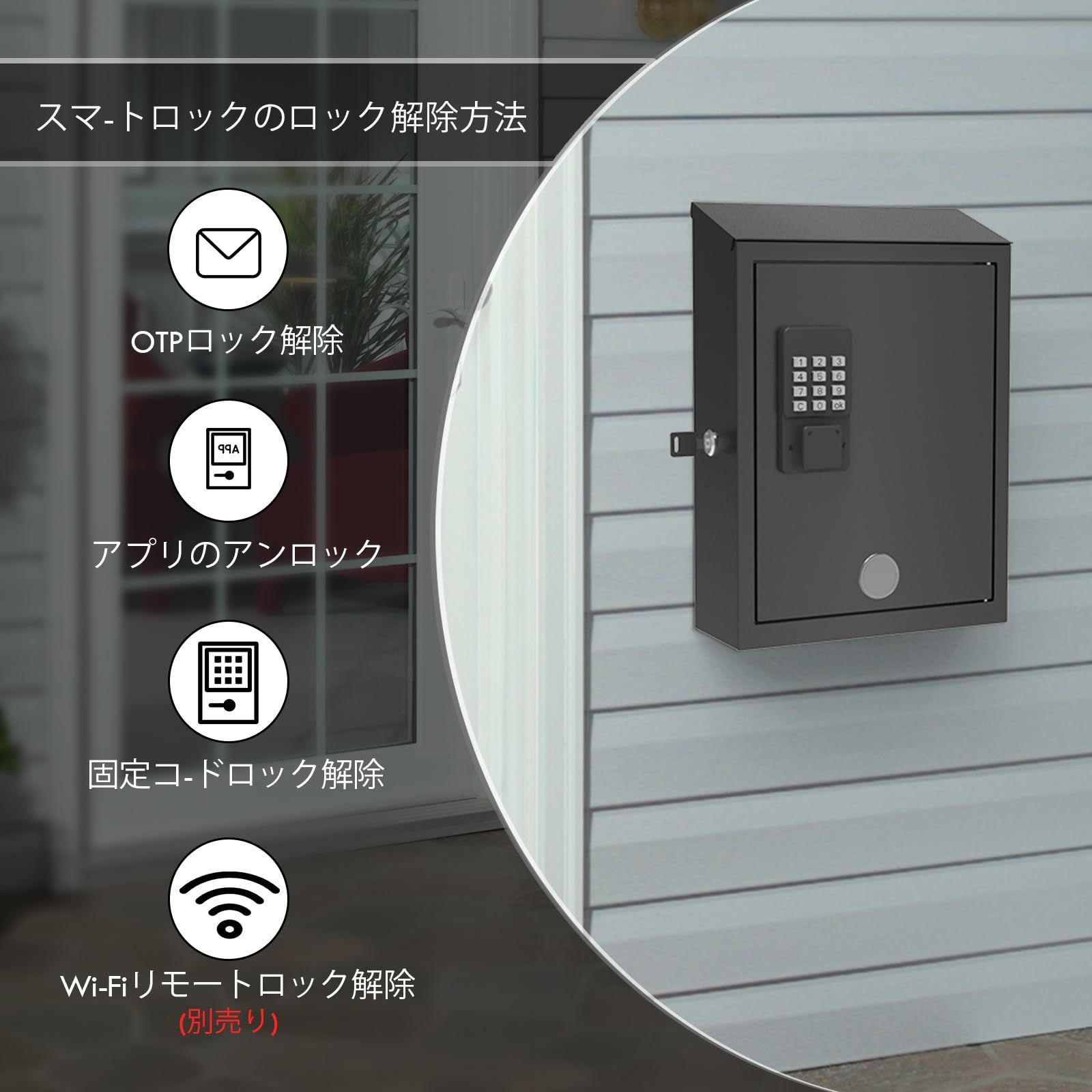 壁掛け式ロックポスト
