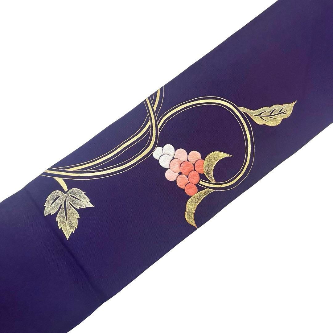 名古屋帯 美品 優品 八寸名古屋帯 松葉仕立て 幾何学 縞 赤 正絹