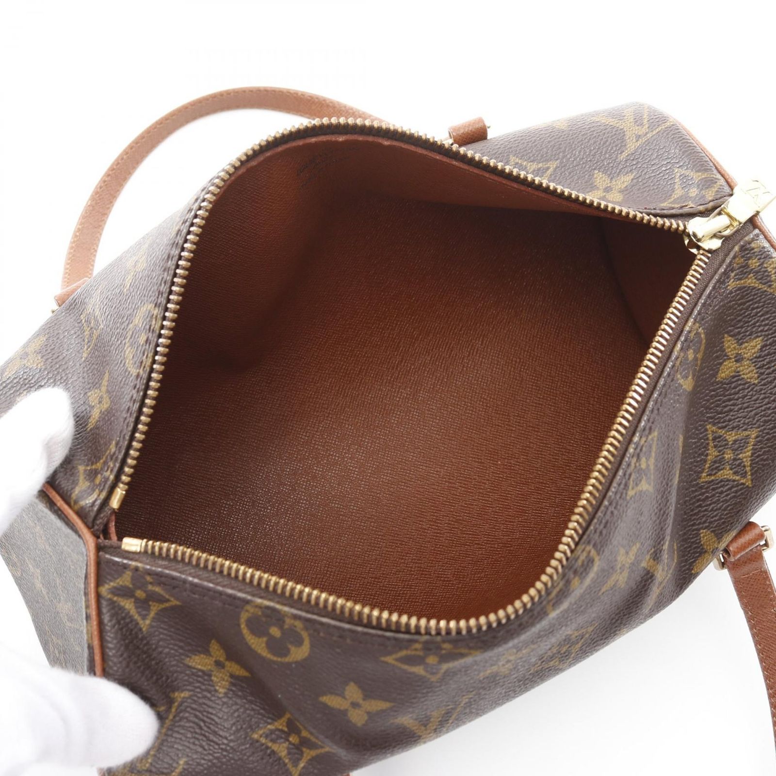 LOUIS VUITTON◇2)パピヨン26_モノグラム・キャンバス_BRW/PVC/BRW