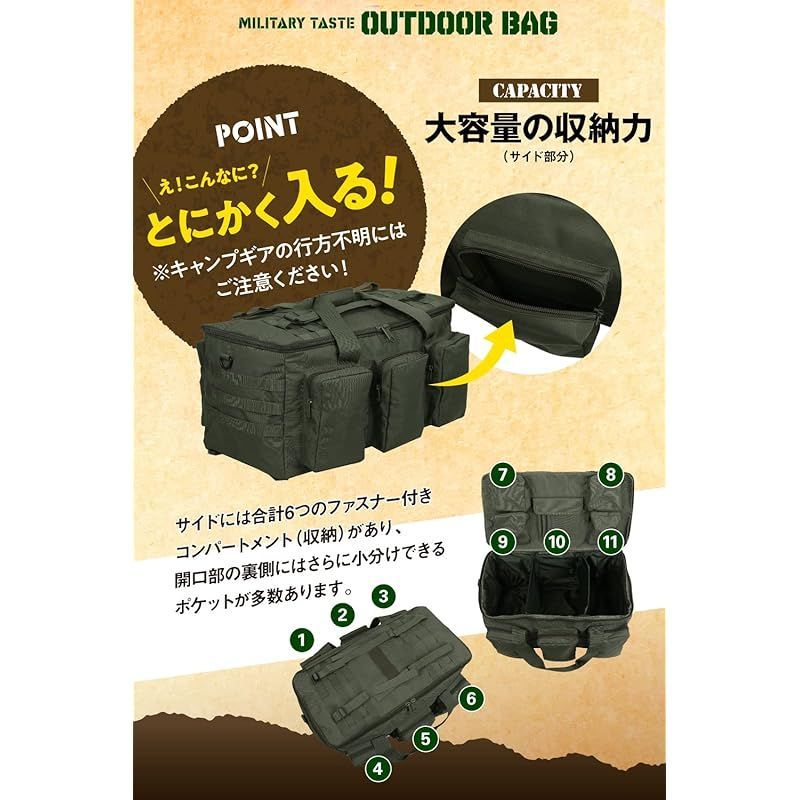 bammore ソフトコンテナ キャンプ バッグ 大型収納 トートバッグ