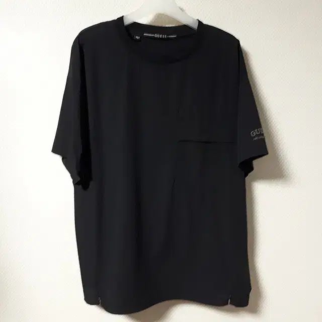 S /推測 黒 ストリング調整 ラウンド ショートスリーブ Tシャツ