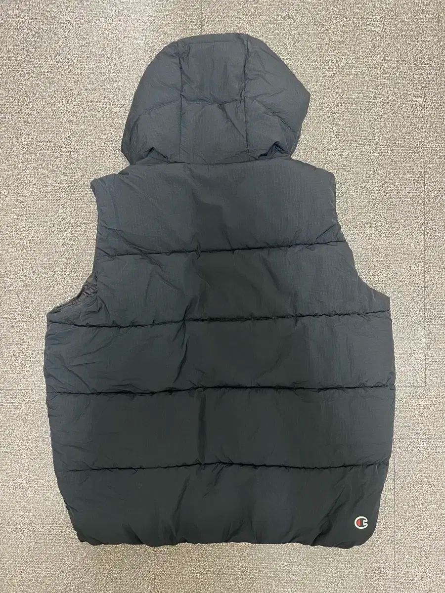 M Champion フード ダウン ベスト ブラック
