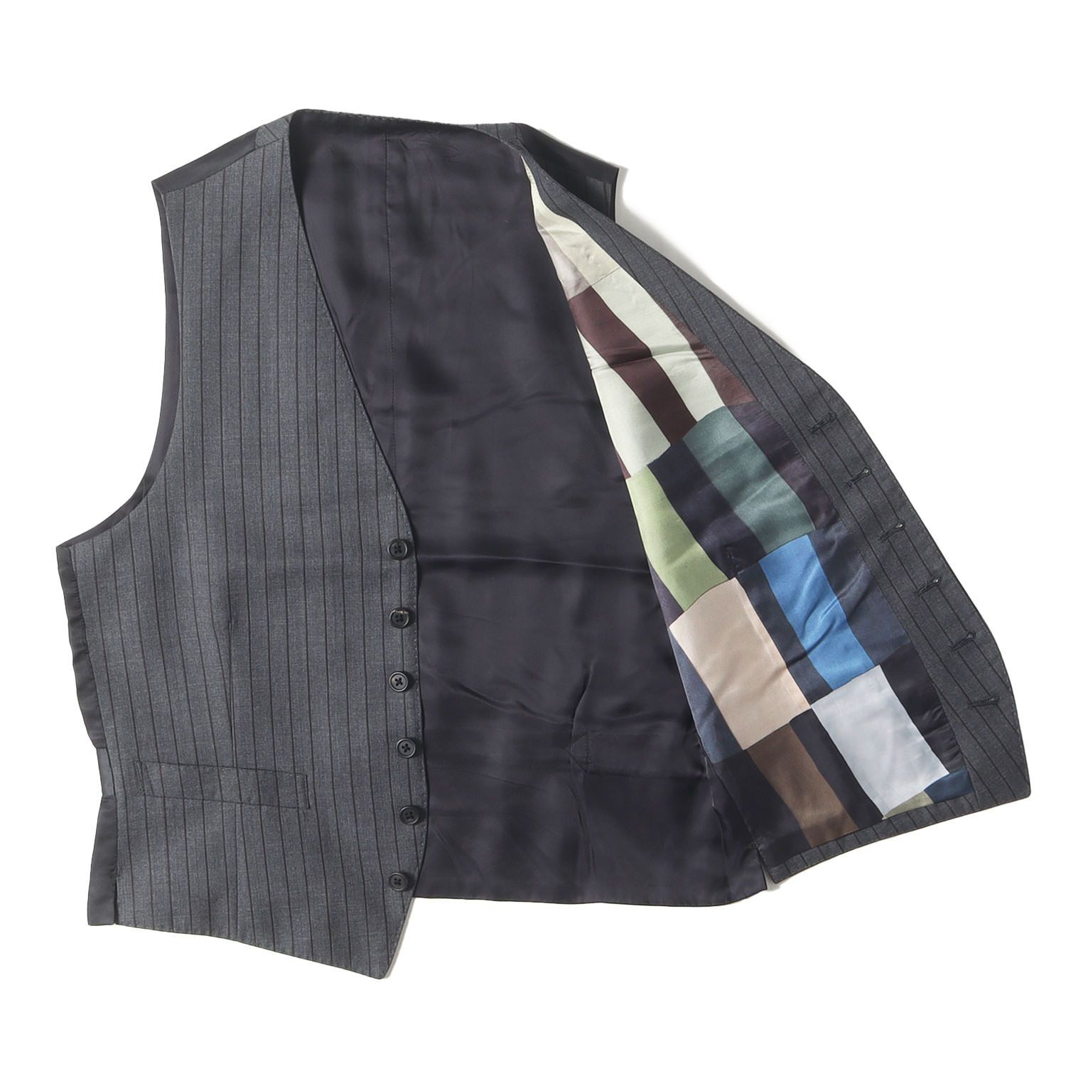 ポール・スミス スーツベスト グレー/ストライプ ポール・スミス