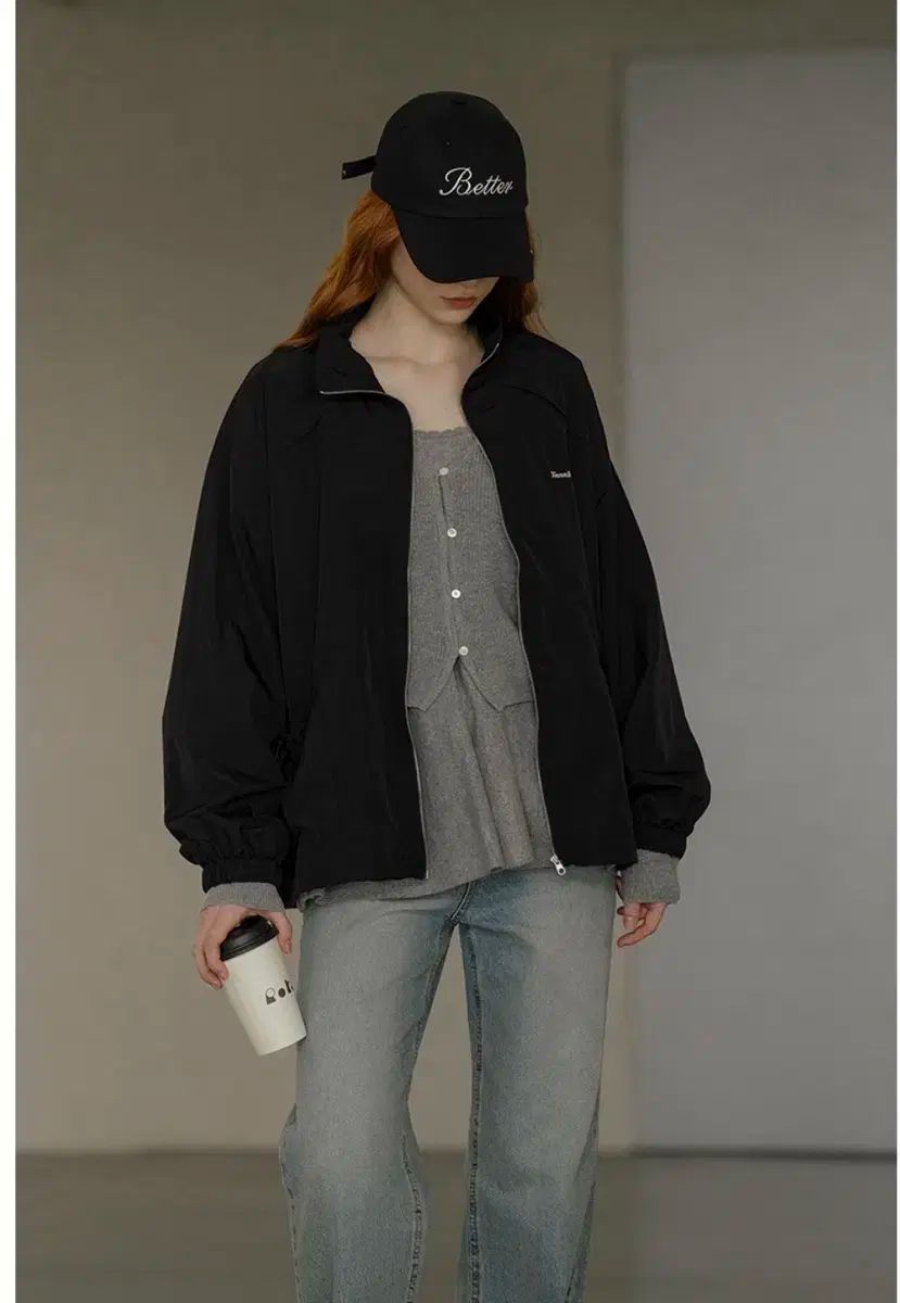 NOUN ナウン ベター ポケット シャーリング ナイロン WIND AND WISH アウター ブラック