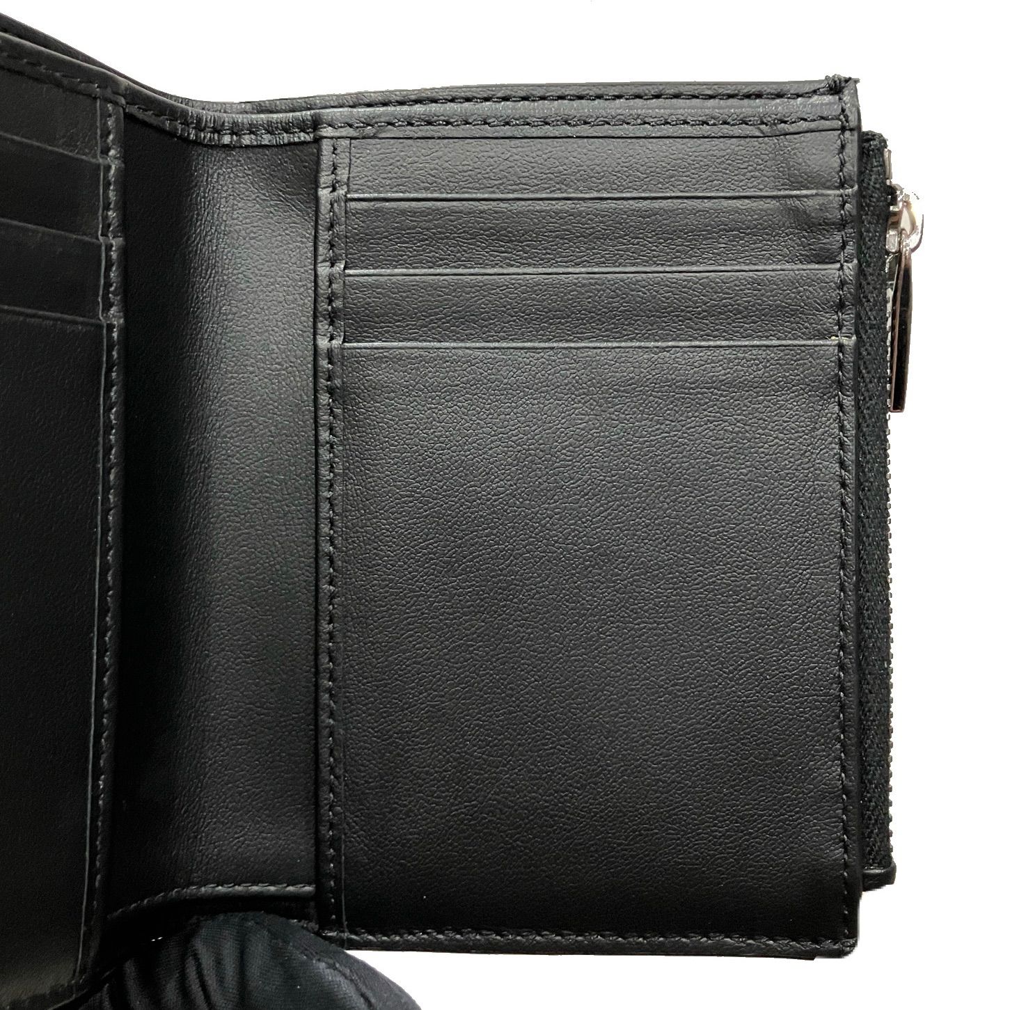 DIOR ディオール オブリーク ジャガード キャンバスxレザー コンパクト  