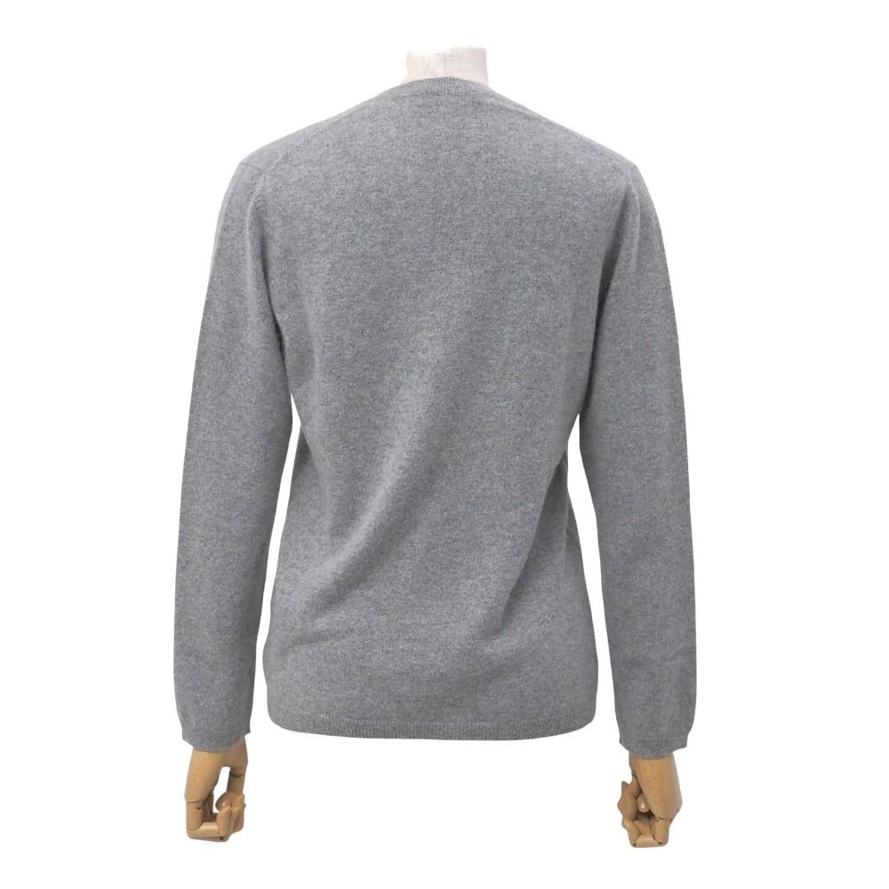  バーバリー セーター サイズ2 総カシミヤ ニット Vネック ロゴ刺繍 ブランド古着 RA 6256 長袖 ニット セーター