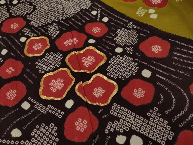 平和屋着物○豪華振袖 駒刺繍 絞り 流水枝梅文 正絹 逸品 AAAY9774ck