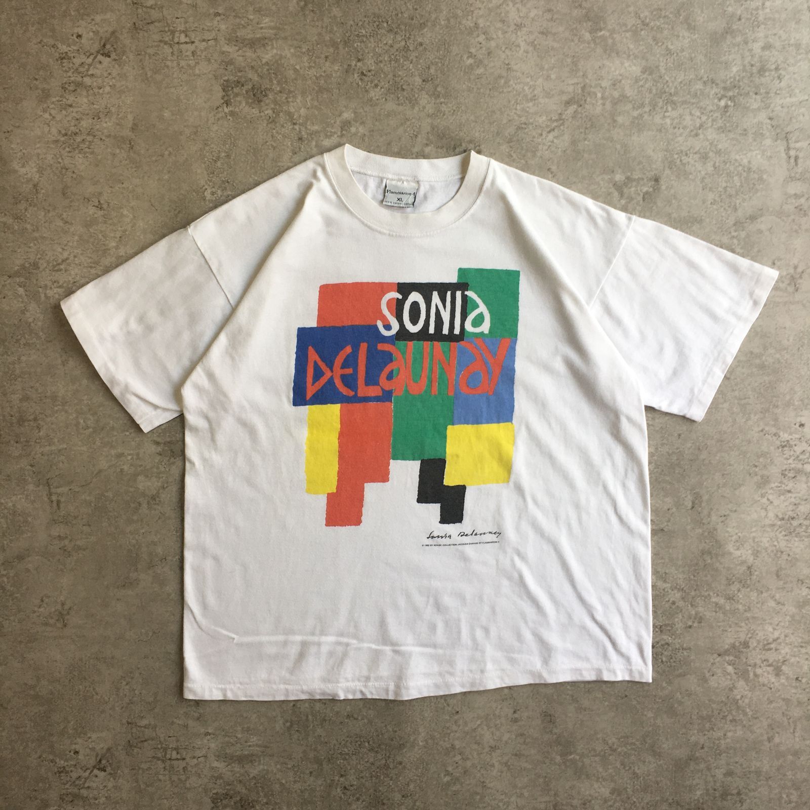 1992年 Flammarion4 SONIA DELAUNAY Art Printed T-shirt