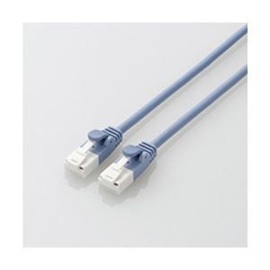 エレコム やわらかLANケーブル／CAT6A／爪折れ防止／5.0m／ブルー LD