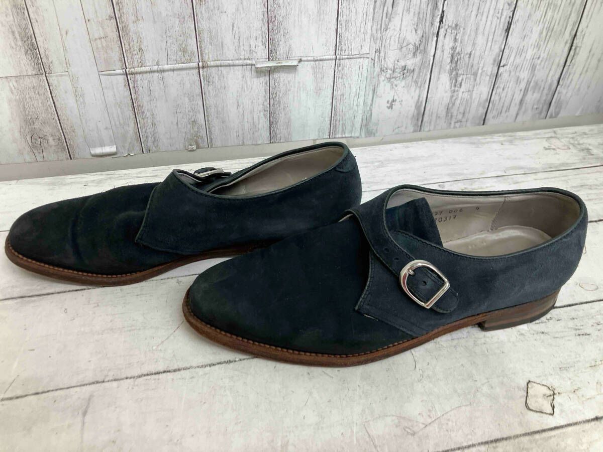 【プラザラスト】ALDEN 17031F ネイビー スエード モンクストラップ ALDEN コードヴァン ハンドソーンモンクストラップ レザー