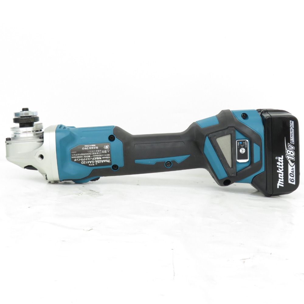 makita 18V 6.0Ah 100mm 充電式ディスクグラインダ スライドスイッチ