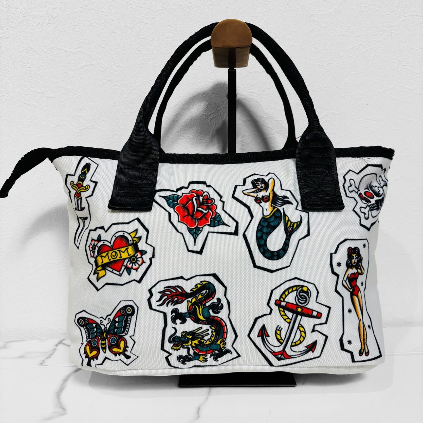 67 HYDROGEN TATTOO トートバッグ [M6255] 67様専用 HYDROGEN TATTOO トートバッグ [M6255]（HusHusH ロゴ