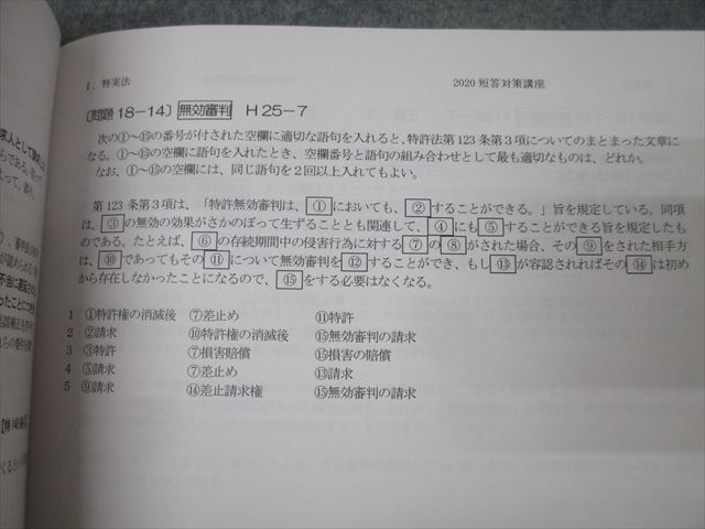 資格スクエア 弁理士試験 短答対策講座 意匠法/商標法/特許法等