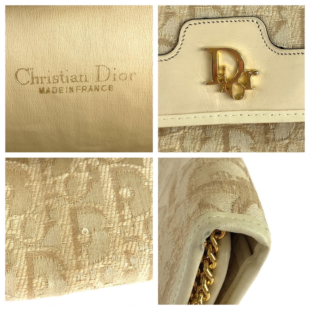 美品 Christian Dior クリスチャンディオール トロッター ベージュ