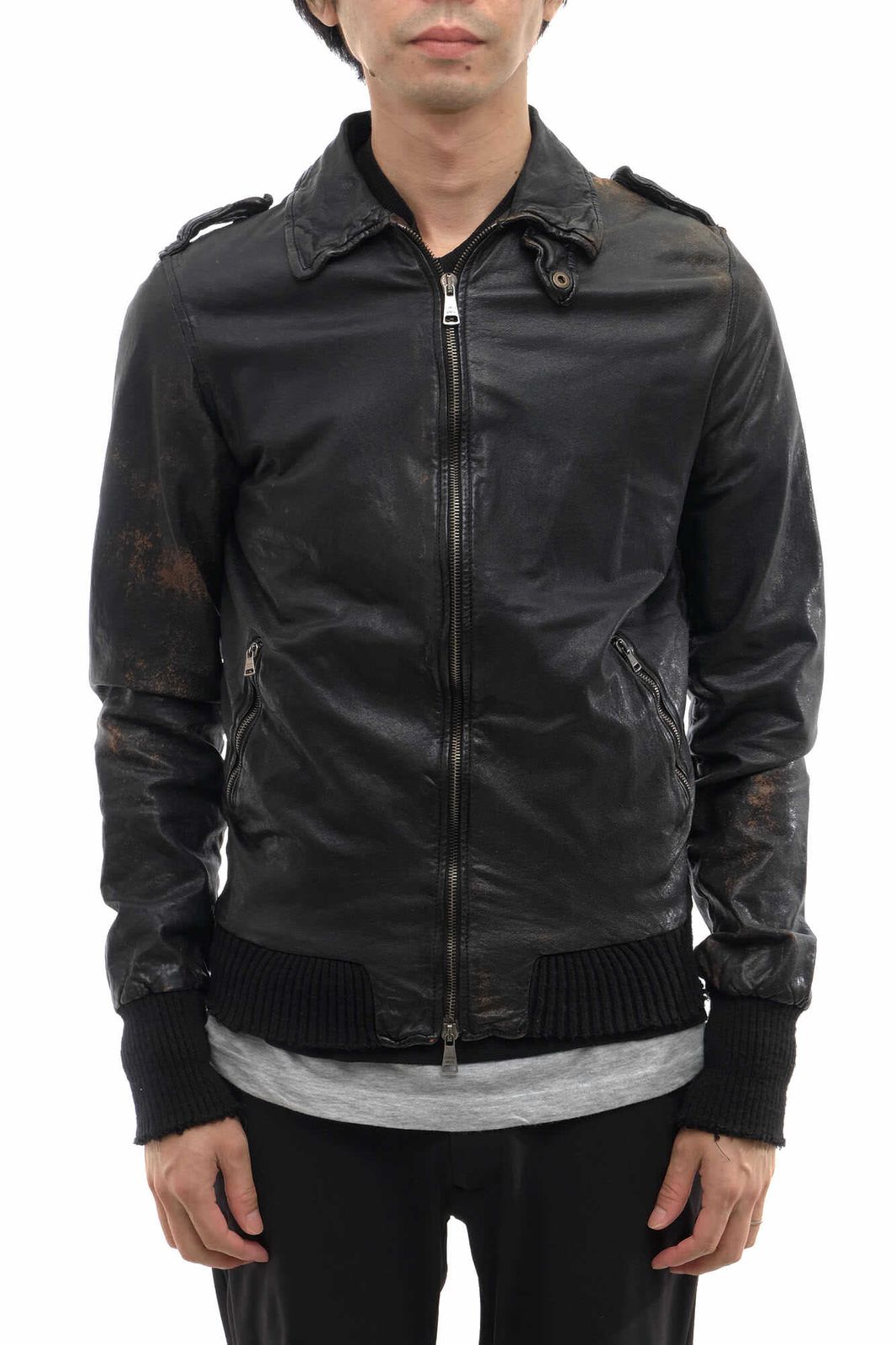 GIORGIO BRATO 50レザー 革ジャン 黒 バイク革ジャケット 【公式通販】