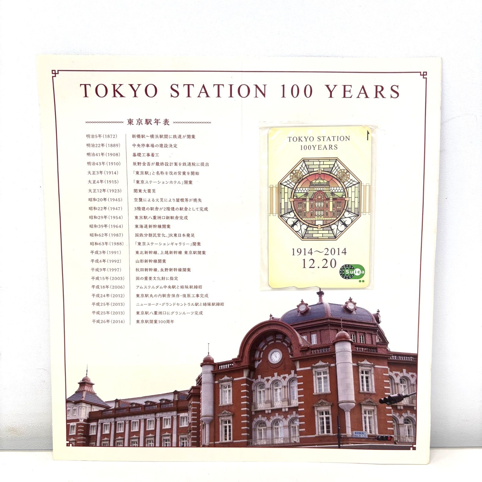 東京駅開業100周年記念限定Suica4枚セット台紙付き Amazon.co.jp: 東京駅 開業100周年 記念Suica 限定 スイカ JR