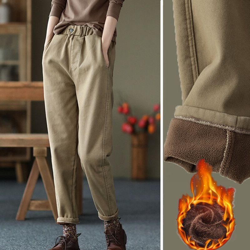 サルエルパンツ レディース ロングパンツ 暖か 裏起毛 ジョガー