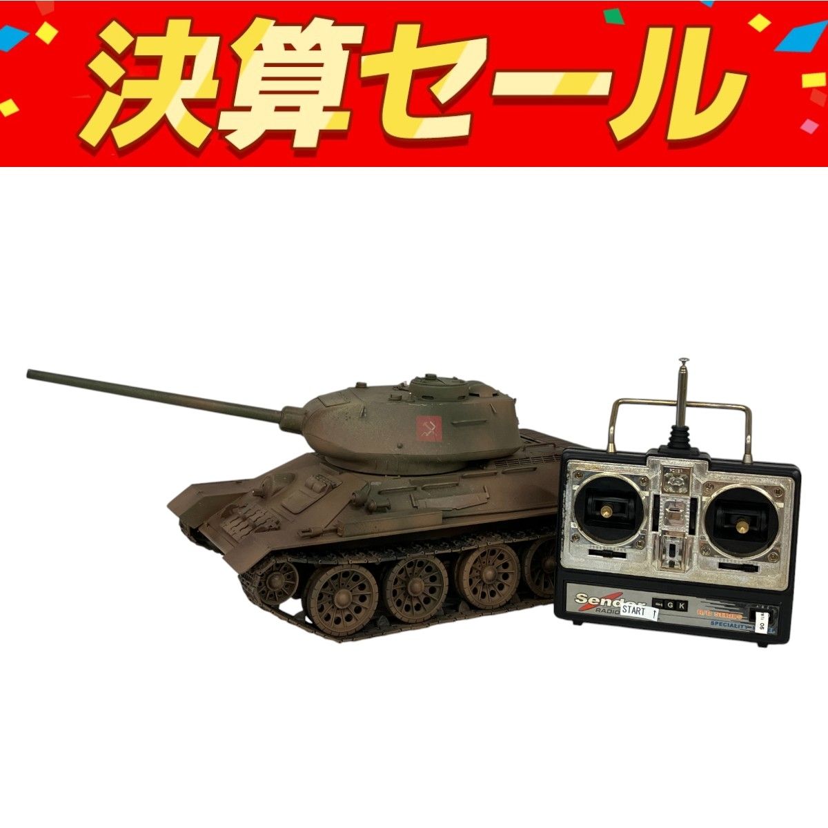 HENG LONG T-34 RC BATTLE TANK 1|16 ソ連 戦車 ヘンロン ジャンク S10121577