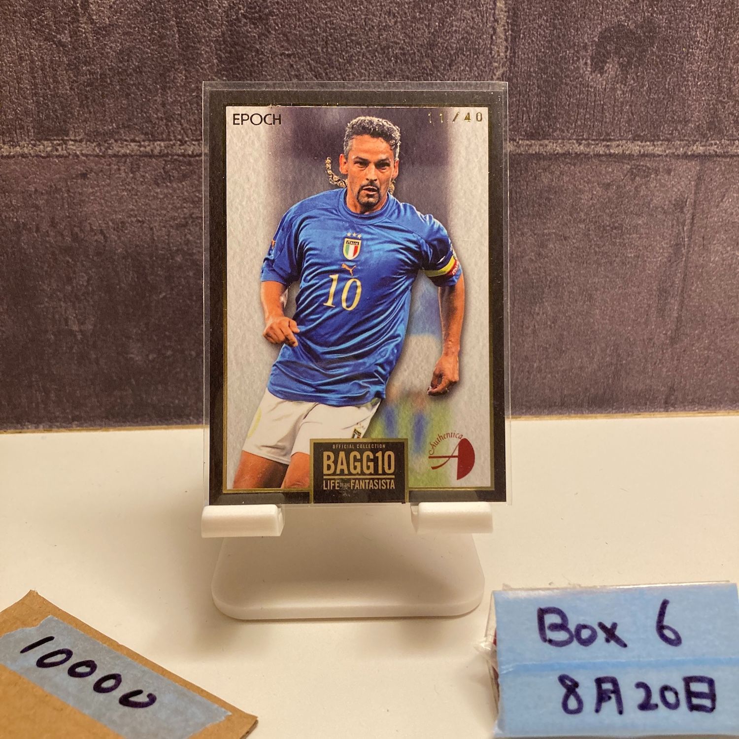 EPOCH 2016　ROBERTO BAGGIO　レギュラーカード　40枚限定 2016 Epoch Authentica Roberto Baggio Checklist, Info, Boxes