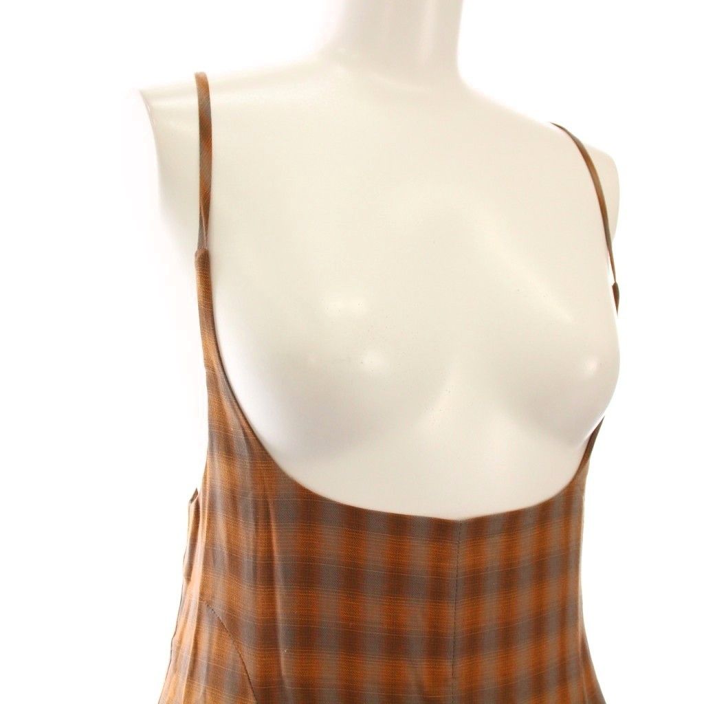 Linen Mix Ombre Check Camisole Dress マメ