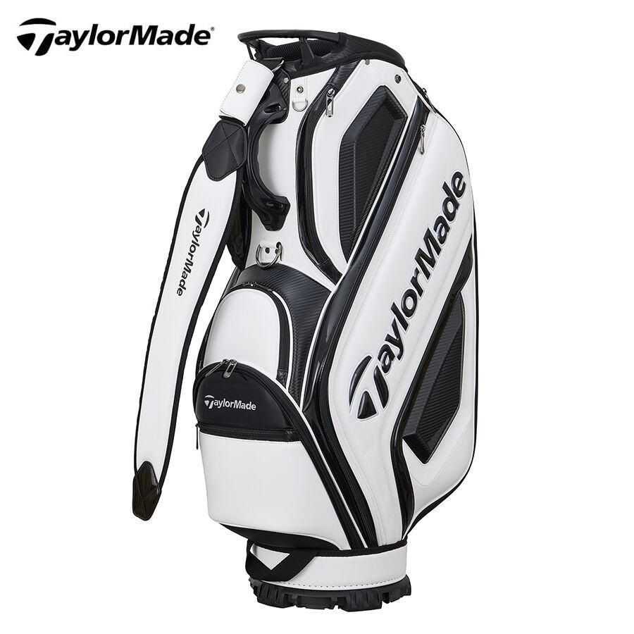 9型 テーラーメイド TaylorMade キャディバッグ ホワイト銀ブラック テーラーメイド Taylor Made キャディバッグ 9型 ホワイト