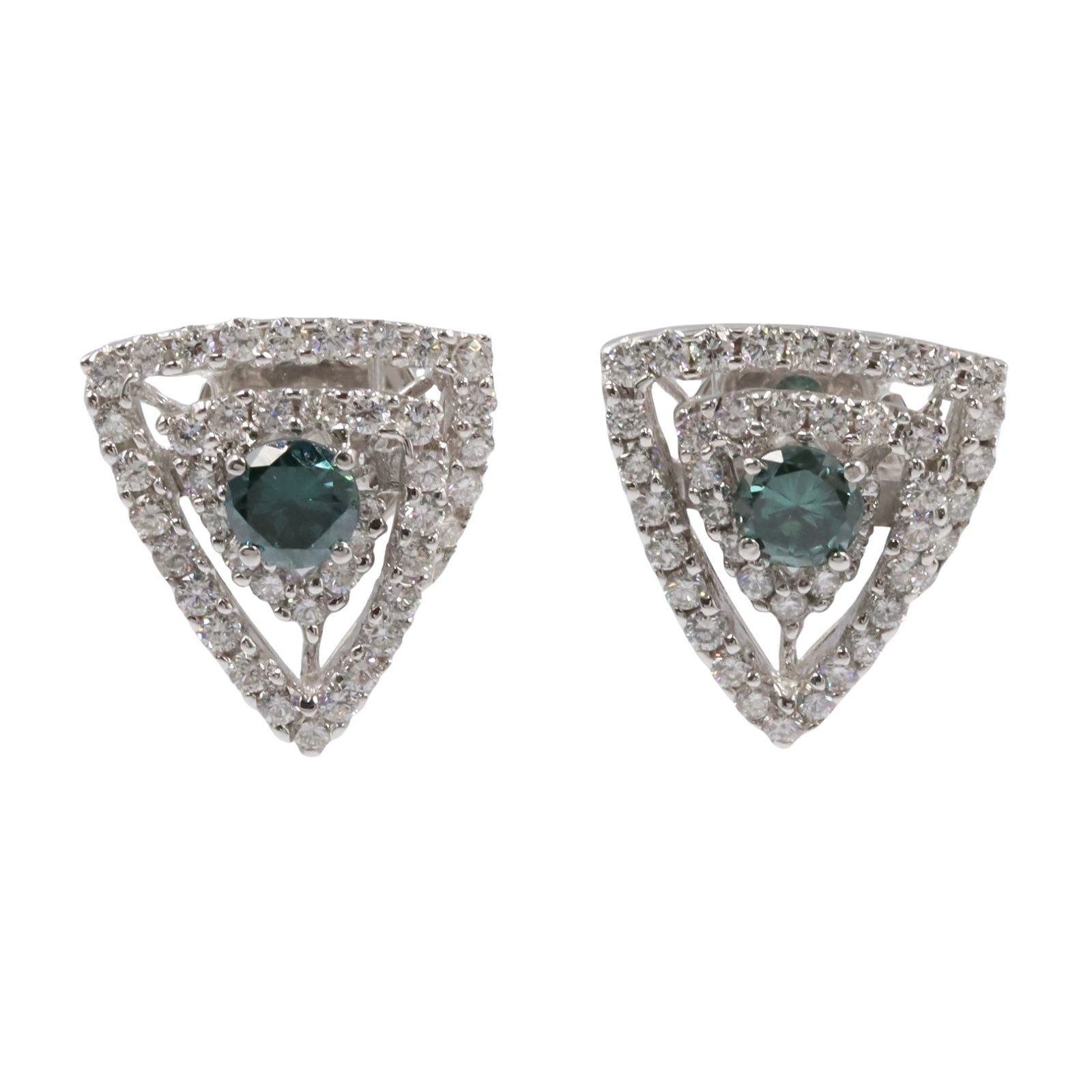 ジュエリー JEWELRY ピアス トリートダイヤ ピアス ﾄﾘｰﾄﾀﾞｲﾔ 6.0g K18WG ホワイトゴールド ダイヤモンド ピアス レディース Used A