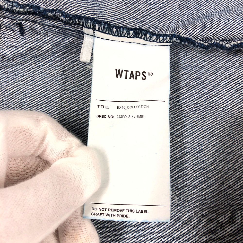 WTAPS ダブルタップス 22AW WCPO 01/LS/COTTON.DENIM デニム シャツ