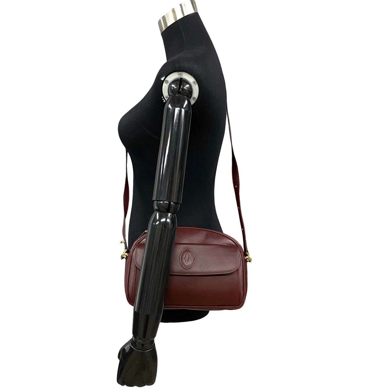 極 美品 袋付き CARTIER カルティエ マストライン カーフ レザー 本革 