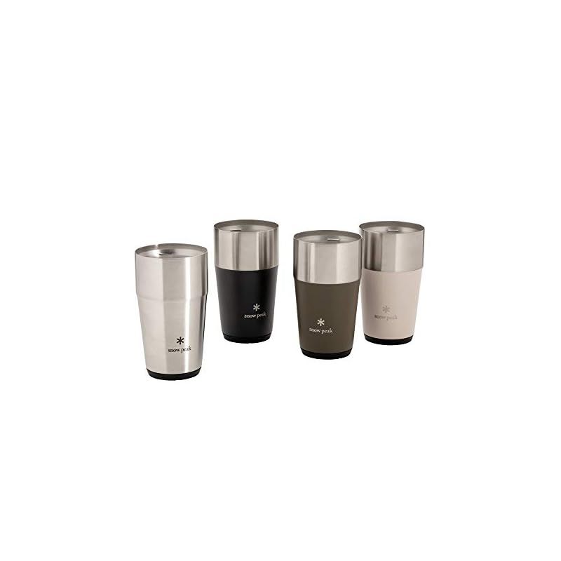 snow peakサーモタンブラー470 サンド & オリーブグリーン snow peak