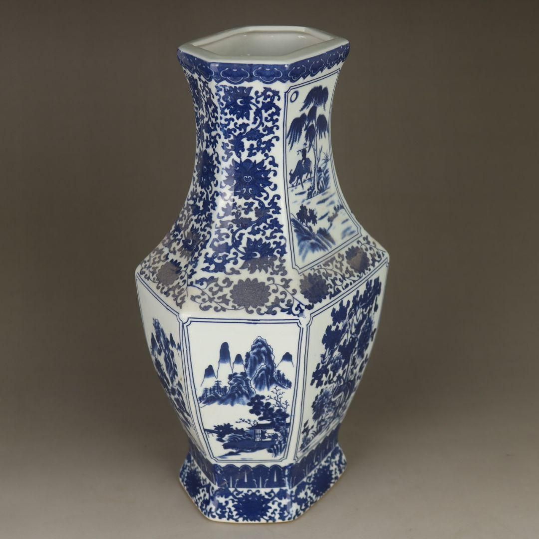 青花花鳥文様提梁壺 装飾品 工芸品 美術品 置物 青花花鳥文様提梁壺 装飾品 工芸品 美術品 置物 中国美術 手描き